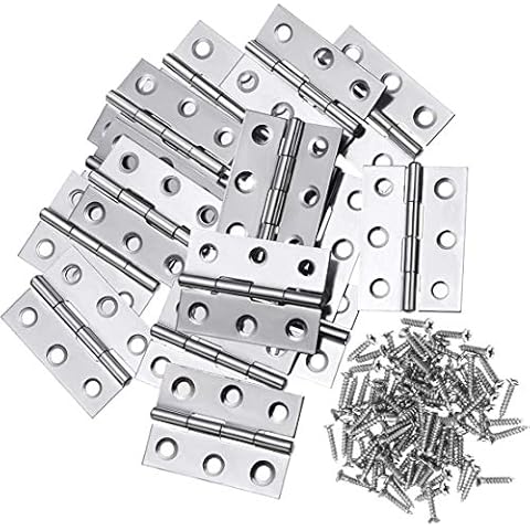 Liberty.20Pcs Stainless Steel Folding Hinge 2 inch Door and Window Hinge Cover