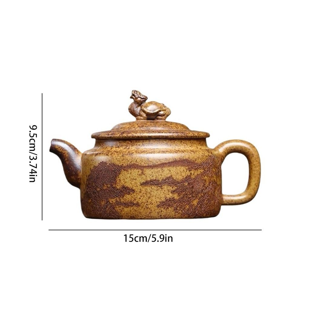 Teesieb Retro Exquisite Bergblick Drachenschildkröte Teekanne Teezeremonie Liefert Keramik Teekanne Wasserkocher