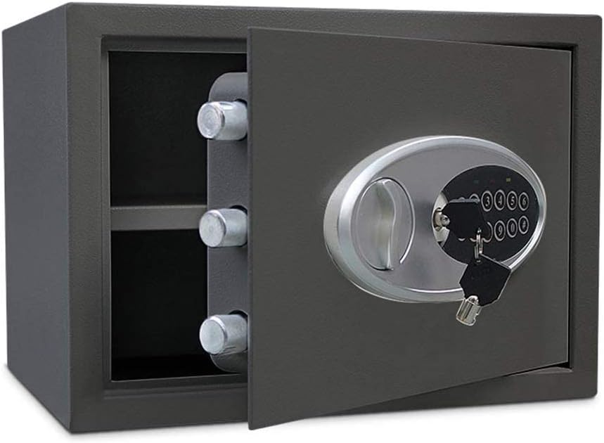 Safe Box All Steel Safes Metal Key Insurance Cabinet/Black/ 1