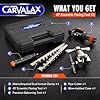 CARVALAX Eccentric Flaring Tool Kit, 45° Precision Flaring, Metric/Imperial Clamp for 6-19mm & 1/4"-3/4" Pipes, Includes Cutter, Deburring Tool & Hard Case for HVAC & Refrigeration Repair #1