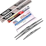 Wipers for 1997 Toyota Land Cruiser Set w/Rear Trico Steel Wipers Set of 3 Bundled with MicroFiber Interior Car Cloth