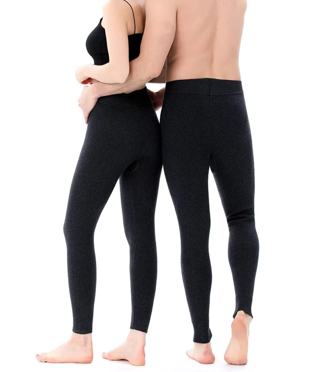 Ropa Interior térmica Leggings de Cachemira 100% para Mujeres Hombres Pantalones de Capa Base térmica Pantalones para Caminar esquí Senderismo Caza