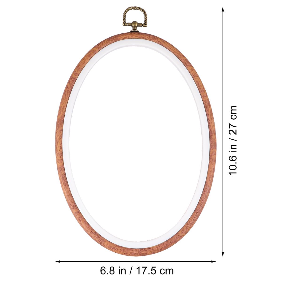 Mobestech Elliptische Stickrahmen und Glatten Fixieren von Stoff aus Kunststoff 18x25cm 3 Stück als Basis zum Basteln für Anfänger für Selbstgemacht Wanddekoration