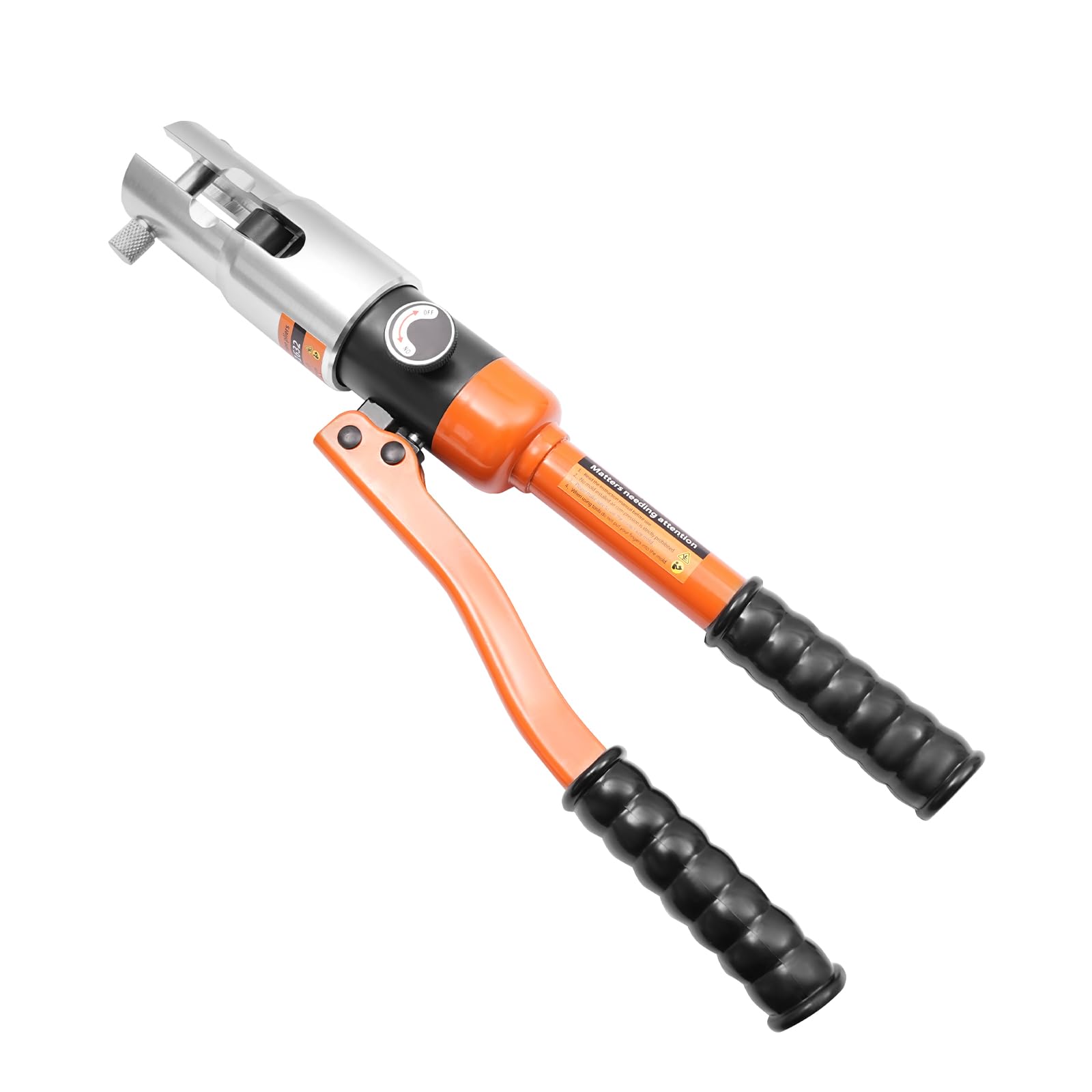 10T/100KN hydrauliczne szczypce zaciskowe do rur M12, M15, M18, M22, M28, narzędzie zaciskowe z głowicą obracającą się o 360° i wyłącznikiem odciążającym