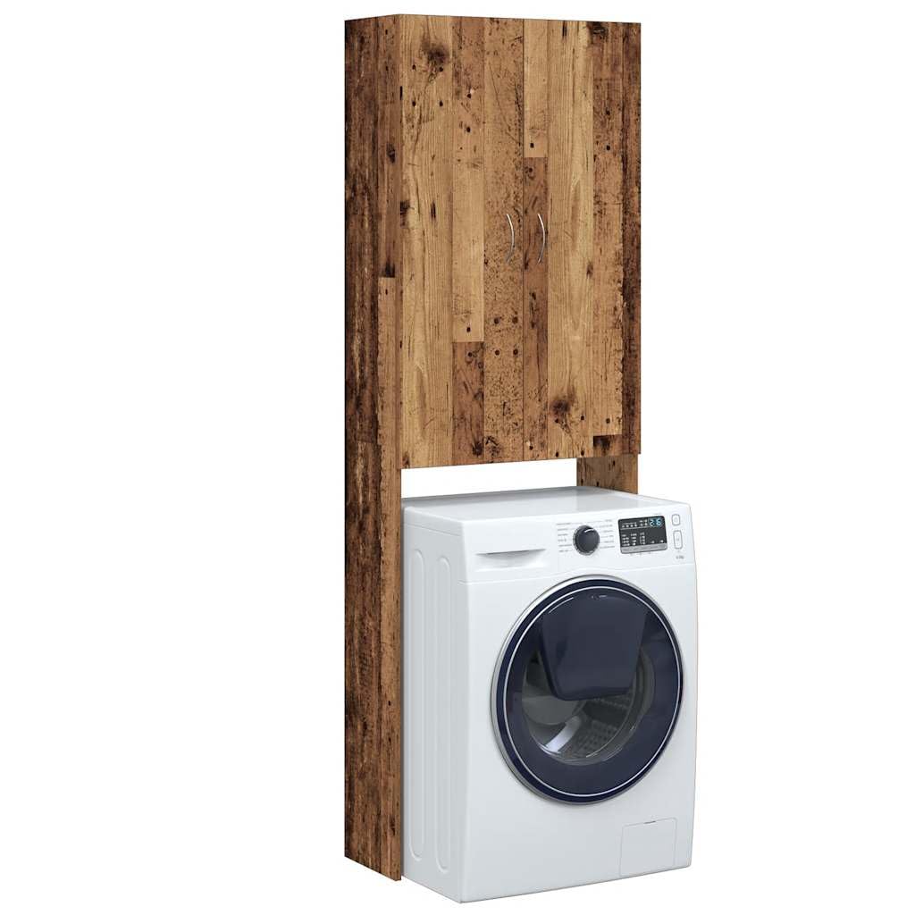 Armario para lavadora (madera, 64 x 25,5 x 190 cm)