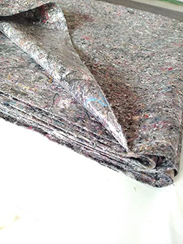 Lot de 2 couvertures absorbantes en feutre Quercos 4 x 1 m - Tapis de protection pour peindre, rénovation et déménagement - Antidérapant et imperméable 180 g/m² - Feutre réutilisable et résistant – vue 6