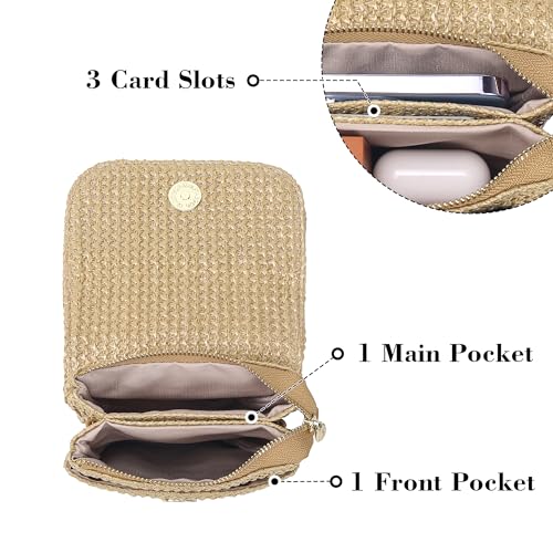 MINICAT Straw Small Summer Purses for Women Crossbody Purse Beach Bags for Everyday Cruise Travel Vacation Essentials4