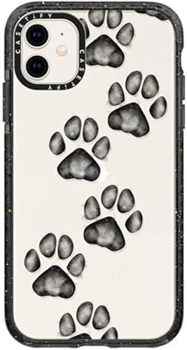 Vista 169 de CASETiFY Funda Impact para iPhone 11 - Moon Camping - Negro transparente