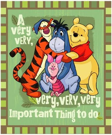 Maple City Gifts Winnie The Pooh Very Very Very Lightweight Fleece Throw Blanket