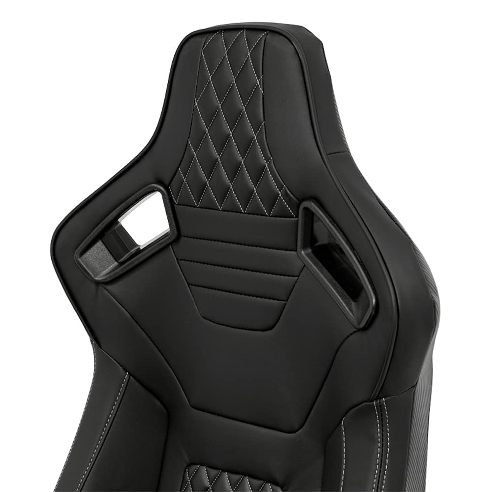 Sedile Sportivo 'MS' - Nero/Grigio - reclinabile doppia regolazione - incl. Slitte
