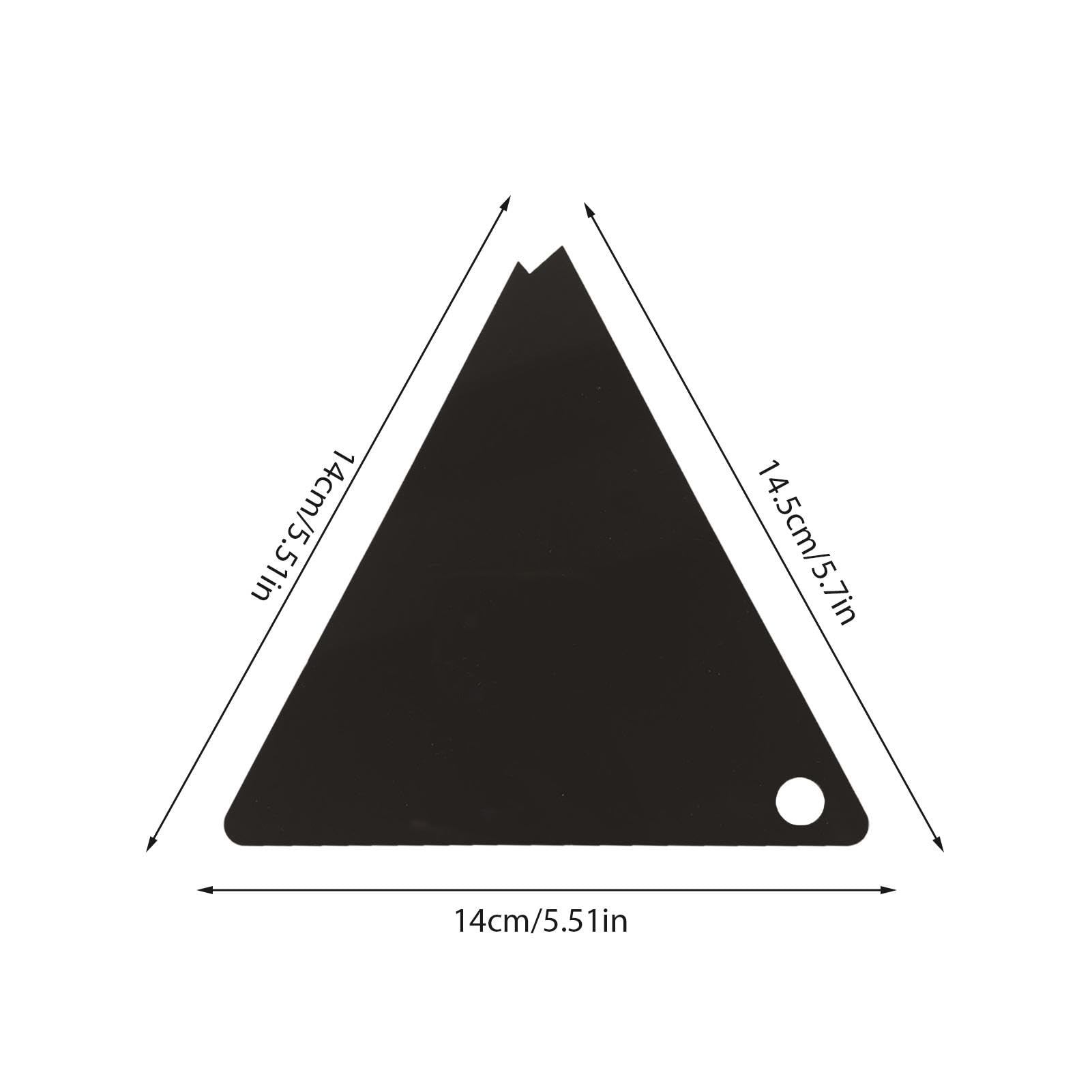 Rascador de cera acrílico triangular para snowboard y esquí