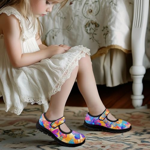 Shoes for Kids Girls with Hook Loop Slip-On Barefoot Soft and Flexible Princess Flats for Party Casual Daily Wear2