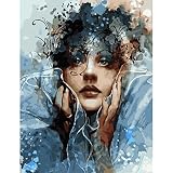 Teinsnis Paint by Number for Adults Canvas, Girls Adult Paint by Number Kits on Canvas, DIY Acrylic