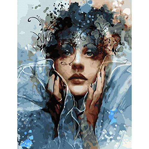 Teinsnis Paint By Number For Adults Canvas, Girls Adult Paint By Number Kits On Canvas, Diy Acrylic Paint By Numbers, Digital Oil Number Painting Kits For Home Decor Gift 16"X20" #TOP2
