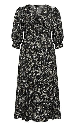Image of City Chic Women's Plus Size Maxi Dress - Jolene Print