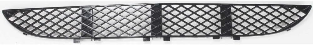 Evan Fischer Bumper Grille Compatible With 2000-2002 Mercedes Benz E320, Fits Mercedes Benz E430, Black Plastic Front Center MB1036101