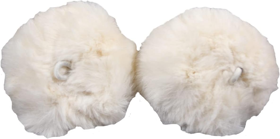 MDXONE Kids Ski Balaclava Pompoms | Soft Fluffy 2" Attachments Winter Balaclavas Cute Snowboard Accessories