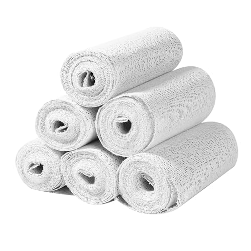 Rollos de tela de yeso 12.5CM x 2.7M Tiras de yeso vendajes de gasa kit de moldeado para embarazo yeso para arte, máscaras, esculturas y construcción de escenarios