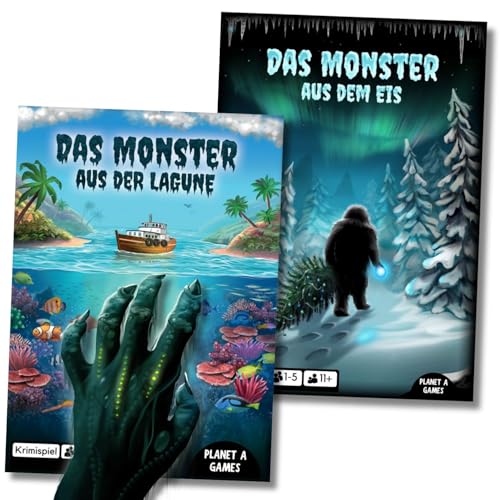 Das Monster Krimi Bundle | Das Monster aus dem EIS & Das Monster aus der Lagune Spar-Bundle | Spannende Krimi-, Detektivspiele