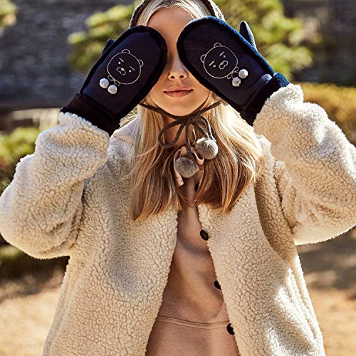 KAKAO FRIENDS Official- Women's Faux Fur Cuff Winter Mittens2