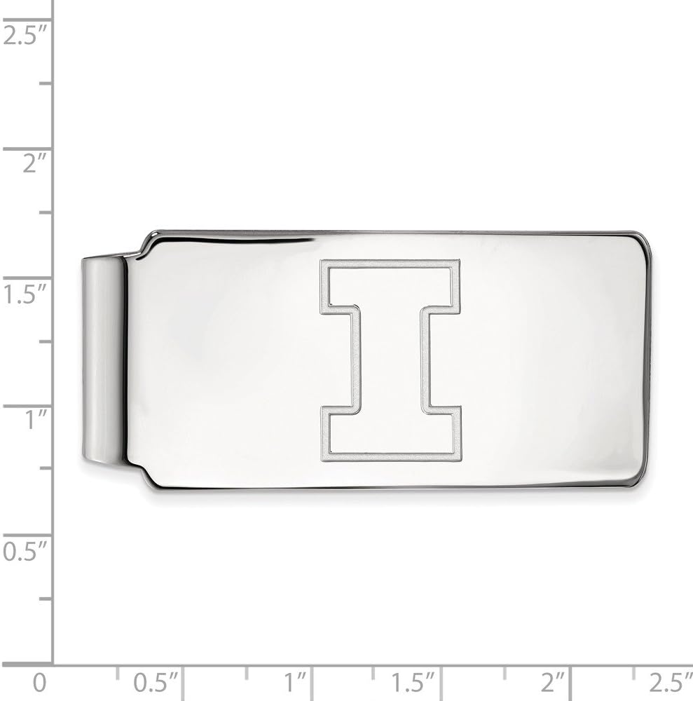 Illinois Money Clip (10k White Gold)