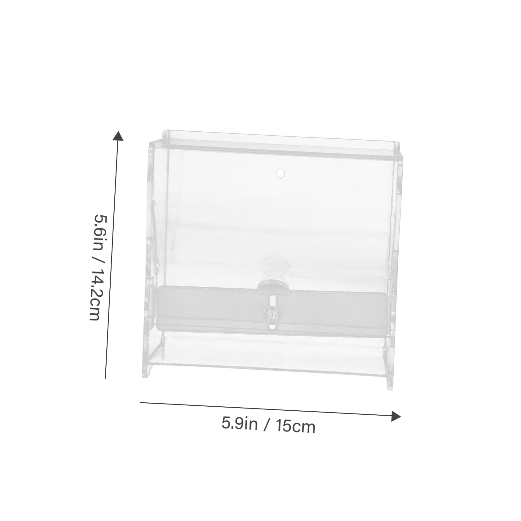 Toddmomy Automatic Chicken Feeder Acrylic Food Dispenser for Rutin Chicken No Waste Pet Bird Feeder Wide Application