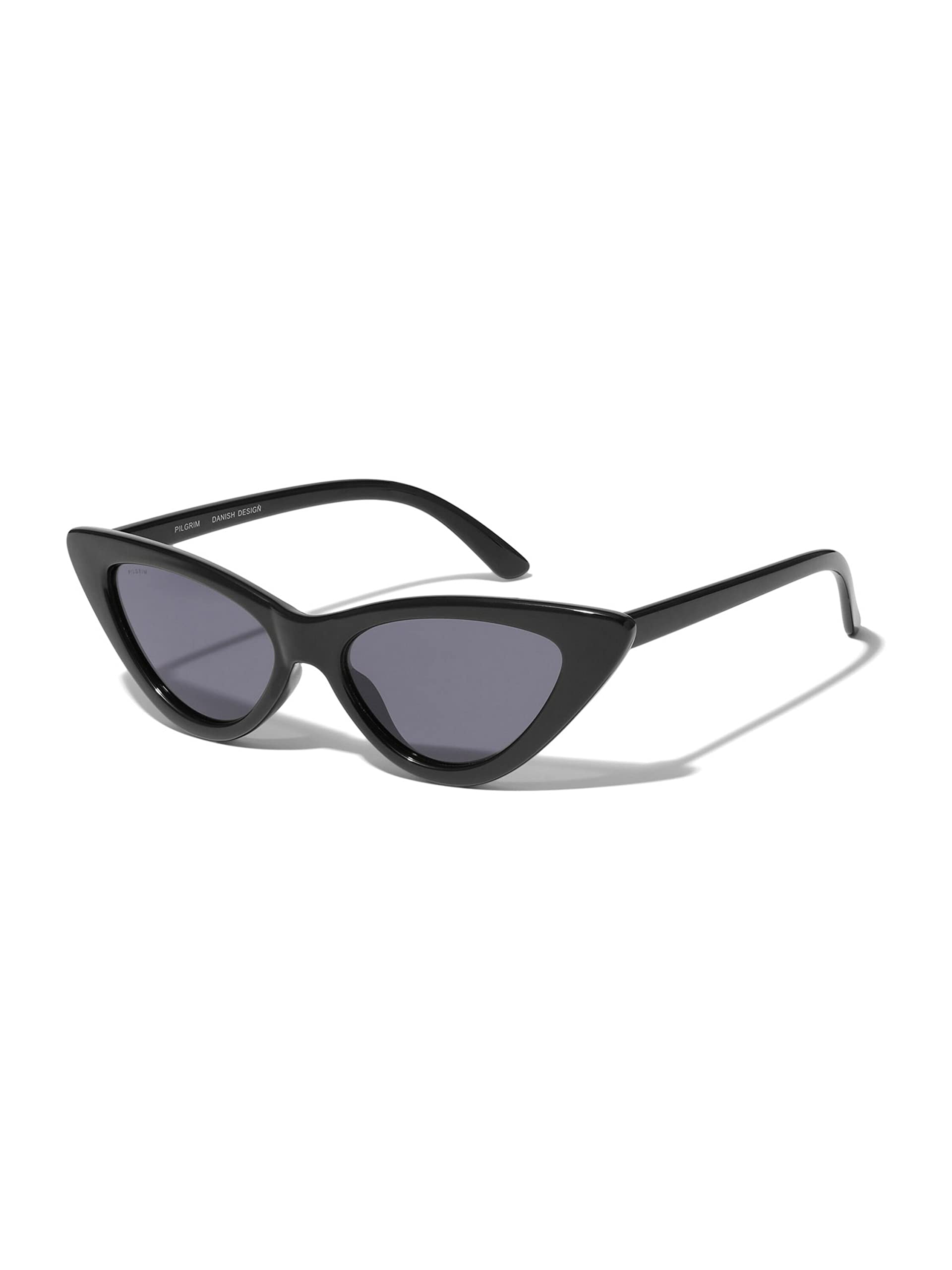 PILGRIM, JOSELINE Cat-Eye-Sonnenbrille schwarz, Polarisierte Damen Sonnenbrille mit UV400 Schutz