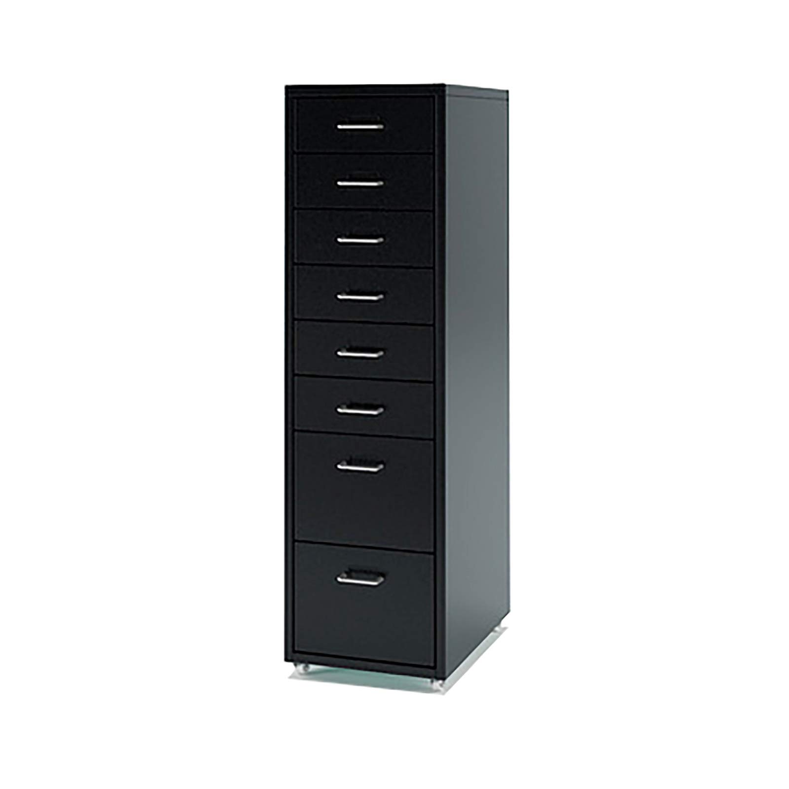 Aioneer Colorful Metal Filing Cabinet On Wheels With 6 Drawers For Stylish Office Storage White - Durable Space-Saving Design For Organizing Documents-Black-8