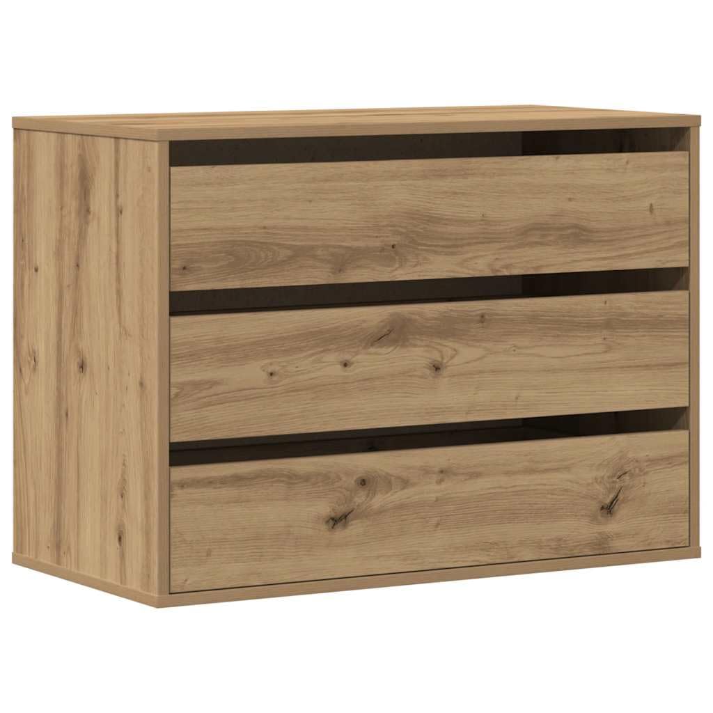 vidaXL Corner Chest of Drawers Artisian Oak 80x41x58 cm Engineered Wood
