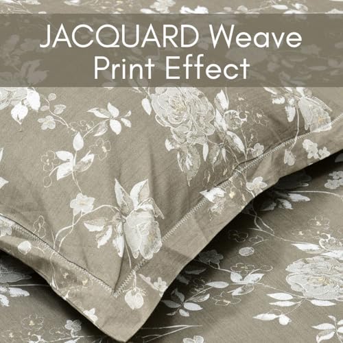 Image of Mafatlal 186 Tc Corsica Pure Cotton King Size Bedsheet | 274 X 274 Cm | Summer Flat Sheet for Relaxing Sleep Comfort | Includes 2 Pillow Covers | Iced Coffee