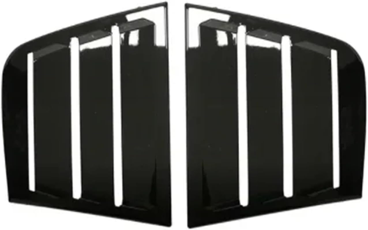 Fit for Dodge Charger 2011 2012-2021 Rear Window Louver Shutter Cover Side Vent Trim Windshield Decoration Cover Car Accessories(Gloss Black)