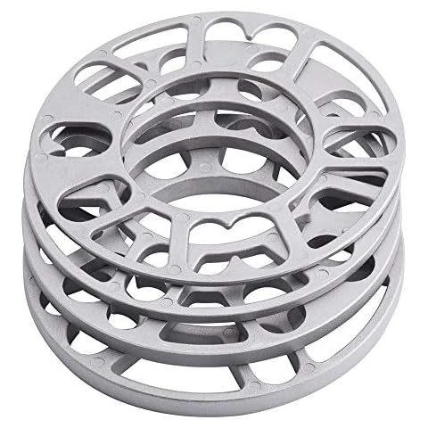 DIYARTS 4Pcs 3mm Aluminium Wheel Spacers Cover