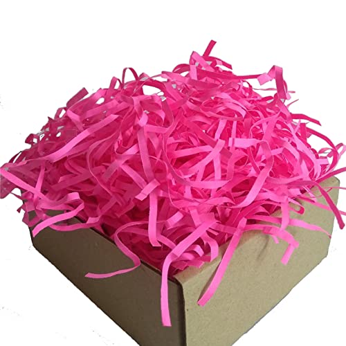Image of PN PRISM Shredded Paper For Packing, 50 Gms, Paper Shred, Paper Grass, Decorative Paper Fillers For Diy Crafts, Gift Wrapping, Easter Basket, Christmas, Birthday Decoration - Pink