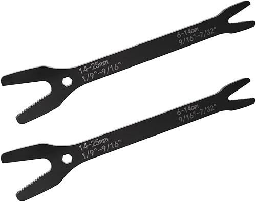 Larcele Llave inglesa ajustable de doble extremo de 0.236-0.984 in, herramienta multifuncional para montar al aire libre o mantenimiento del