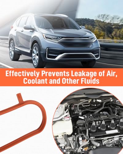 Image of Engine Intake Manifold Gasket Fit for Honda CR-V Accord Civic 1.5L 2016 2017 2018 2019 2020 2021 2022 Replace 17105-5AA-004 171055AA004 Rubber Material 4pack