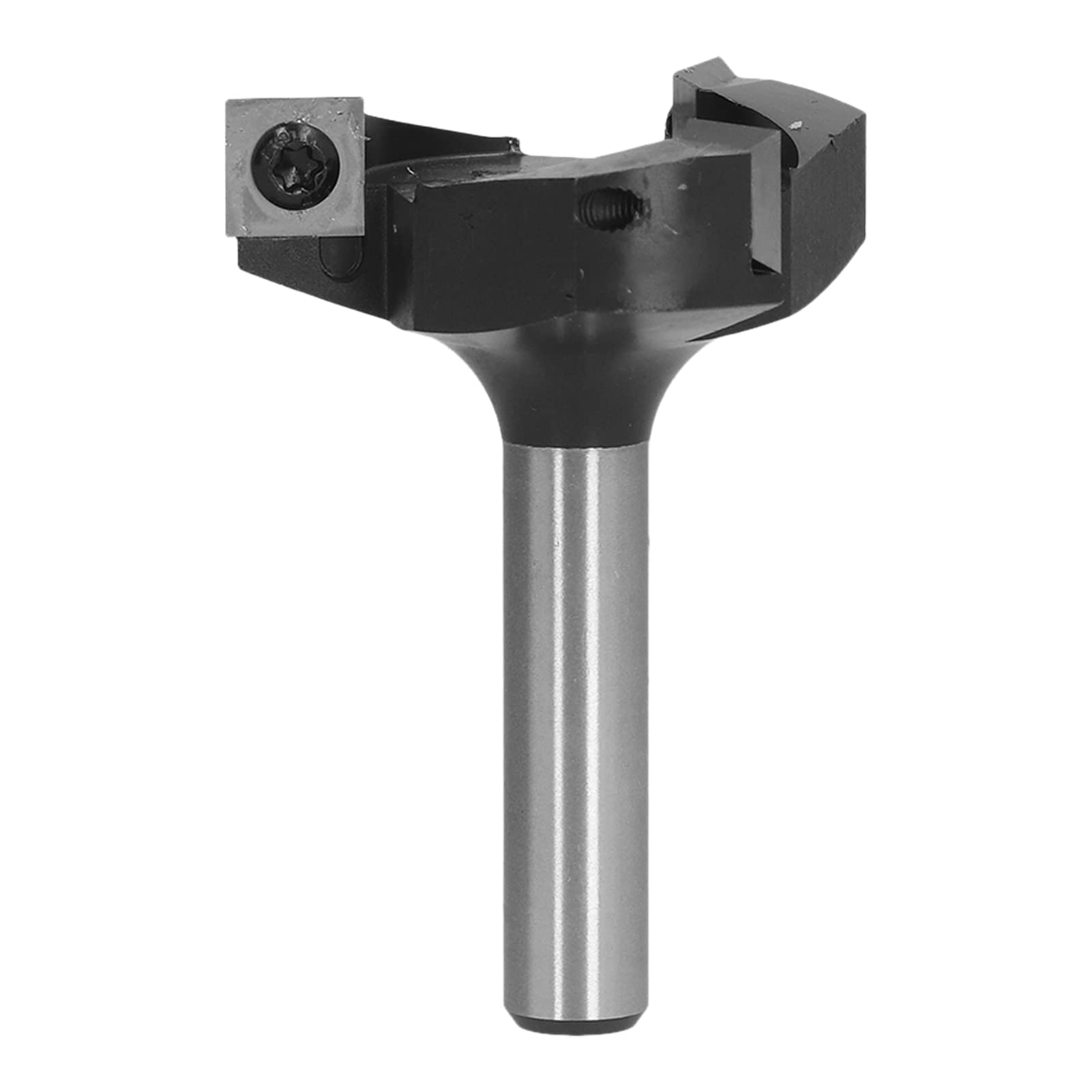 Punta per fresa per superficie Spoilboard, punte per piallatrice per legno a 3 lame per CNC, punta per spianare lastra con gambo da 1/2 pollice, fresa per piastra rotta tipo T per