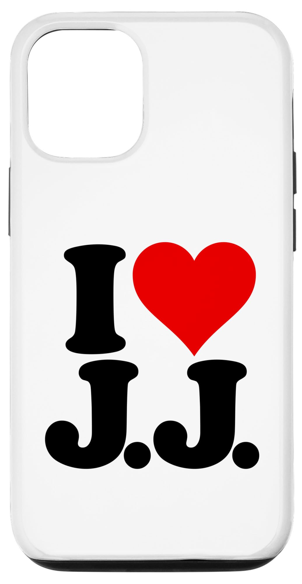 A♡J Amazon.com: iPhone 15 Pro I LOVE HEART J.J. JJ J J INITIALS