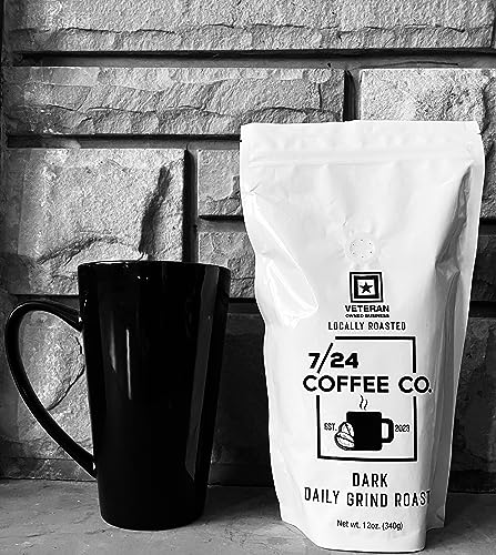 7/24 Coffee Co. Dark 12 oz. Daily Grind Roast (Beans) miniatura 2