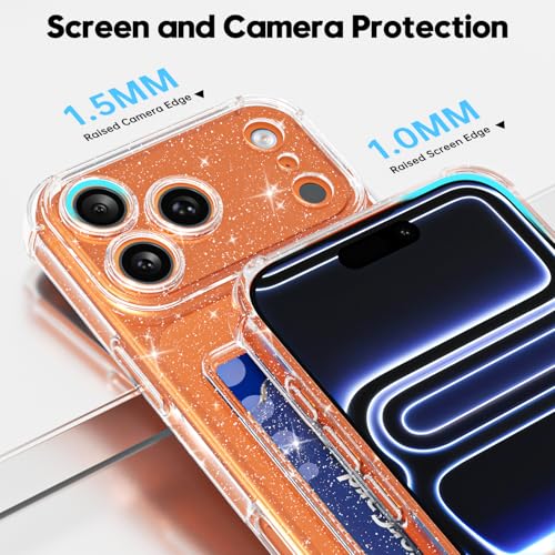 Coque transparente à paillettes mignonne Svanove pour iPhone 17 Pro Max - 4