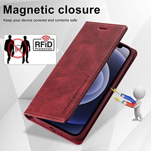 Étui portefeuille iPhone 11 rouge idéal pour vos sorties - 6