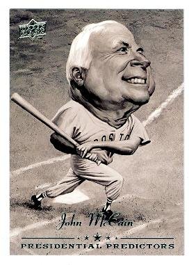 John McCain trading card 2008 Upper Deck Presidential Predictors #PP-3