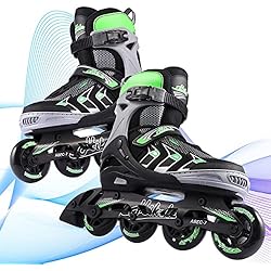 Patines En Linea Wala Hikole Patines en Línea Patines para Adultos Mujer Hombre Ajustables Patines para Principiantes Patines para Exteriores e Interiores 37-44