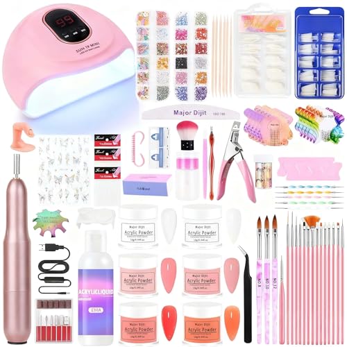 Acrylic Nail Kit with Drill & U V Light - Complete Starter Set fo...