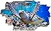 DesFoli Meer Schildkröte Unterwasser Wandtattoo Wandsticker Wandaufkleber C2048 Größe 40 cm x 60 cm