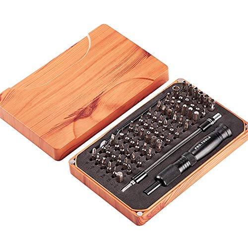 69 in 1 Präzisions-Schraubendreher-Set, Aluminium-Griff mit Drehdeckel und Magnetized Bit-Halter, mit 66 Bit Magnetic Driver Kit, Handwerkzeuge,
