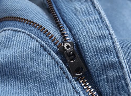 Image of QIMYUM Men's Wide-Leg Baggy Flex Jeans Relaxed Loose Fit Long Denim Pants