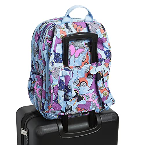 Vera Bradley Women's Cotton Xl Campus Backpack, Butterfly By - Recycled Cotton, One Size #TOP2