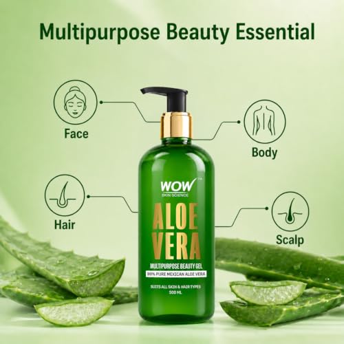 BUYWOW WOW Skin Science 99% Pure Aloe Vera Gel 500ml - Image 7