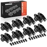A-Premium 16Pcs Alloy Steel Engine Roller Rocker Arms with Needle Bearings Compatible with Ford SBF 302, 1.6 Ratio, 7/16' Studs