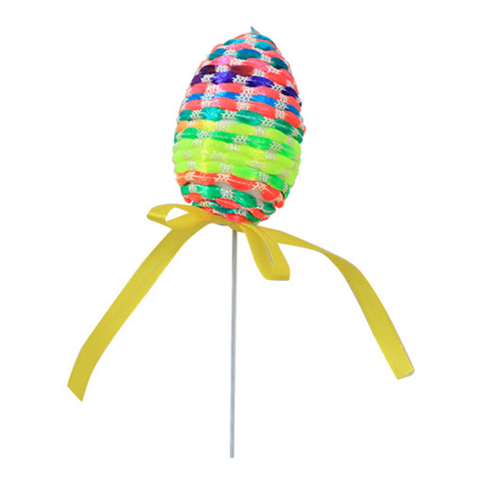 Buxuaaaa 6pcs Easter Egg Branches Colorful Foam Egg Tree Branch Artificial Bouquet Stick for Flower Arrangement Vase Decoration Easter Branch